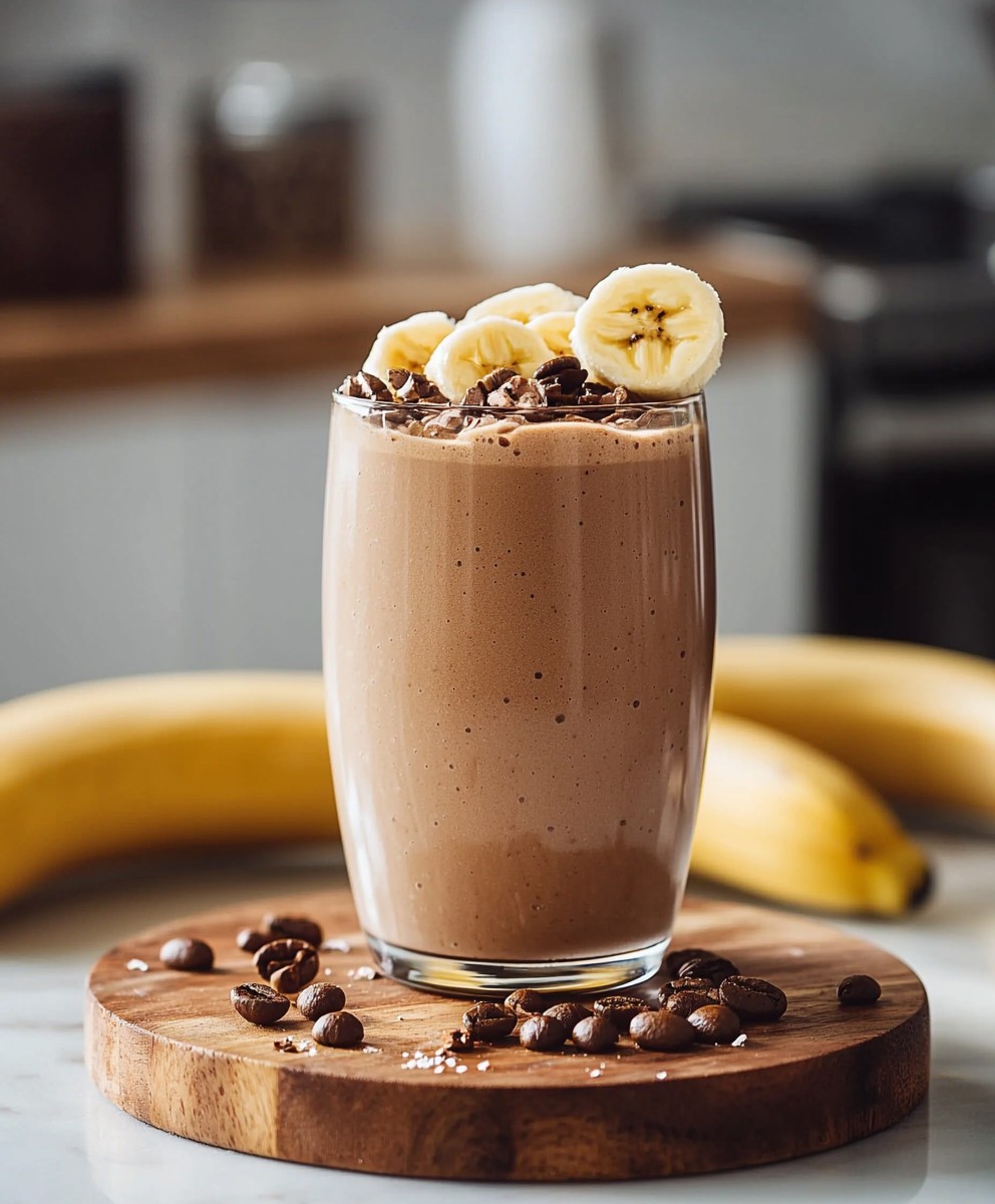 Smoothie banane moka