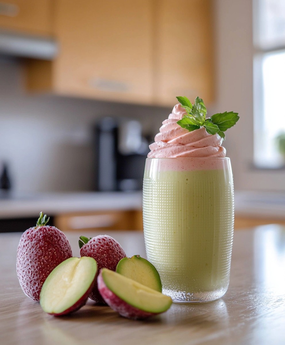 Limonade rose fouettée