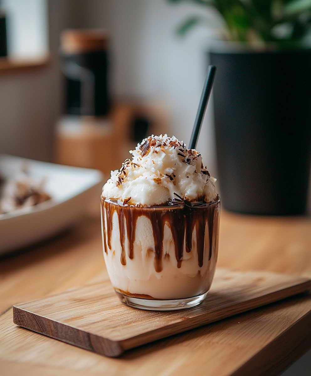 Glace café noix de coco