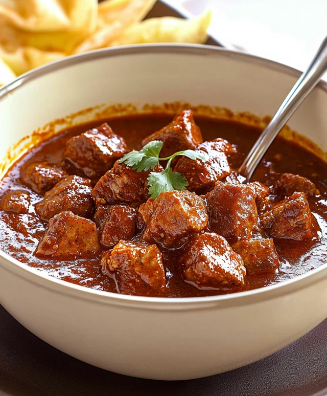 Ragoût de piment rouge porc