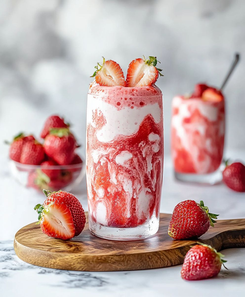 Lait de fraise coréen maison