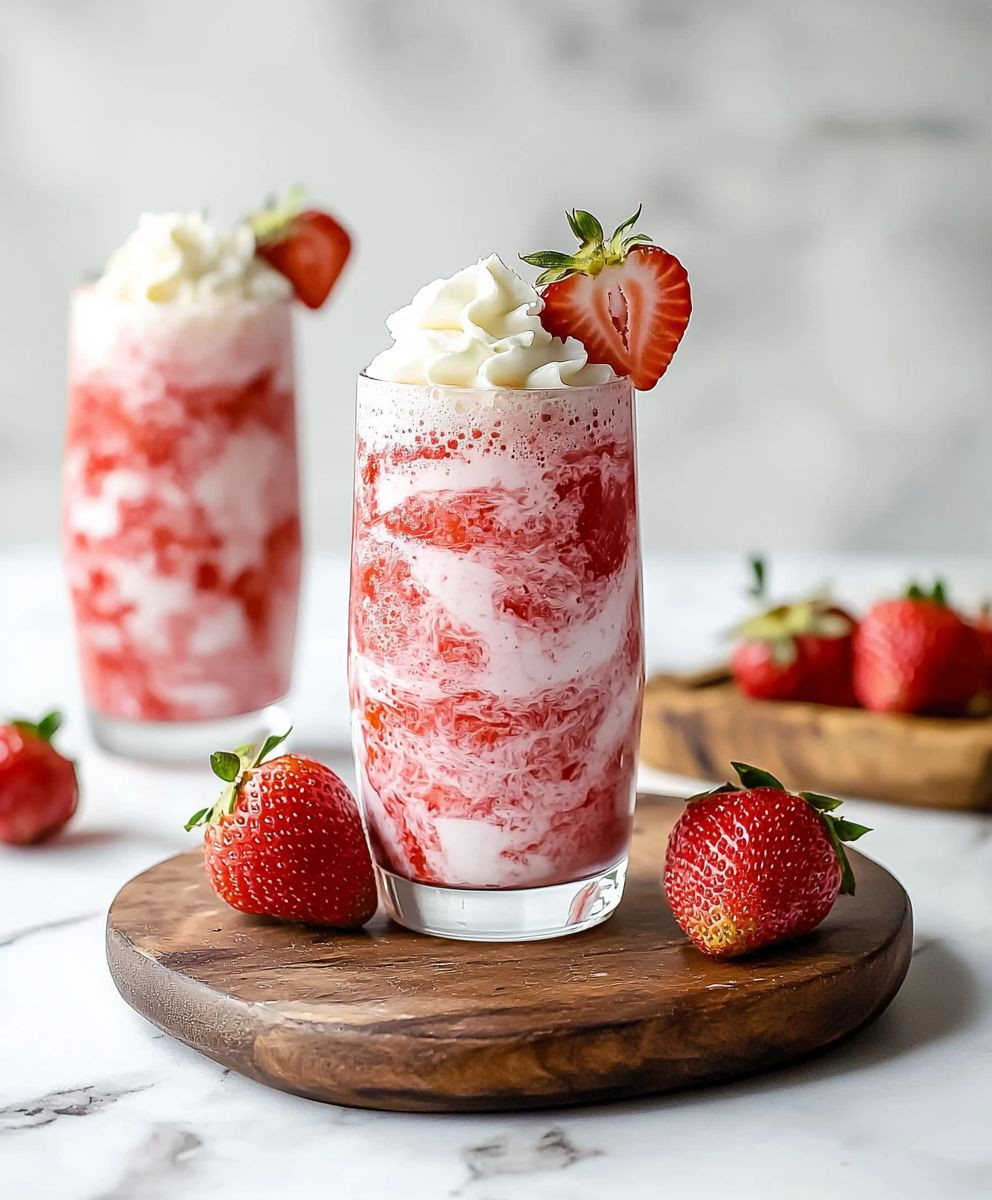 Lait de fraise coréen maison