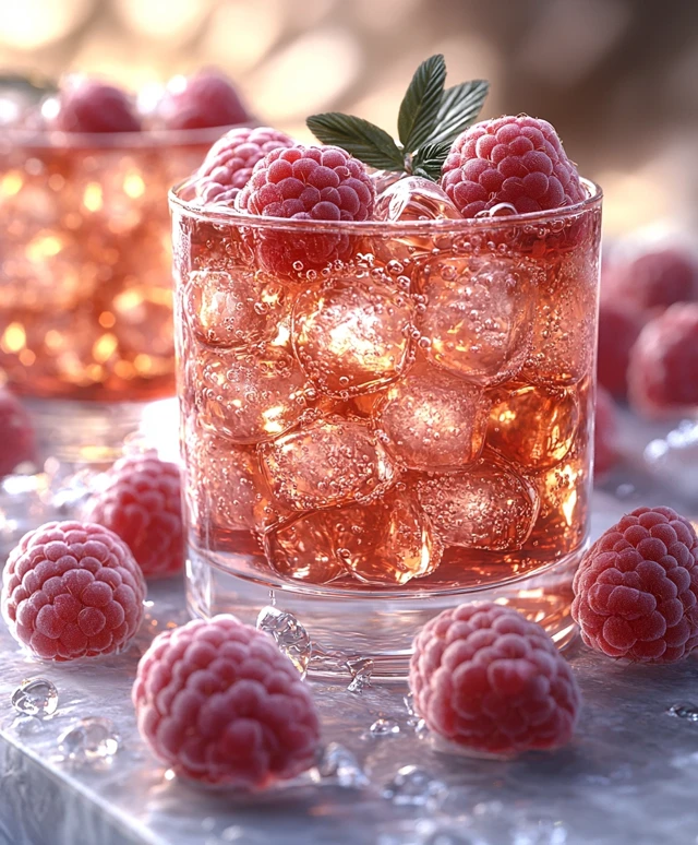 Thé glacé framboise sans sucre