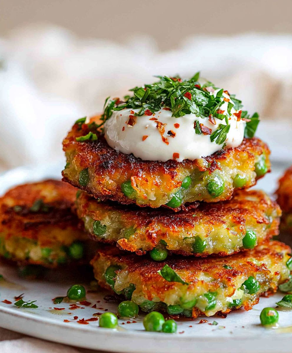 Beignets de petits pois