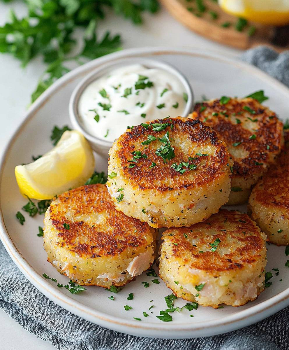 Galettes de pommes de terre thon