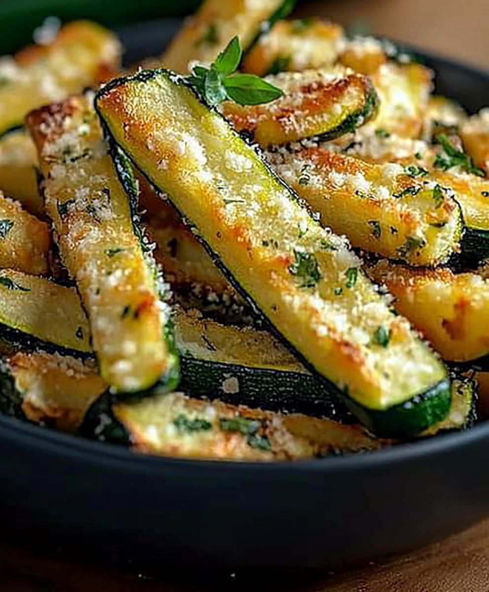 Frites de courgettes au parmesan