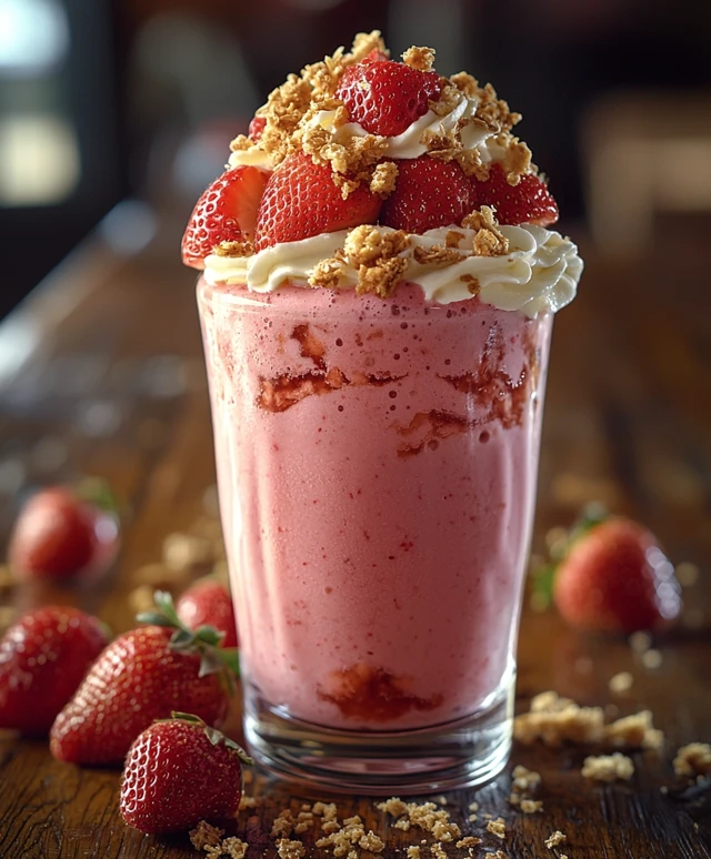Smoothie nuage fraises