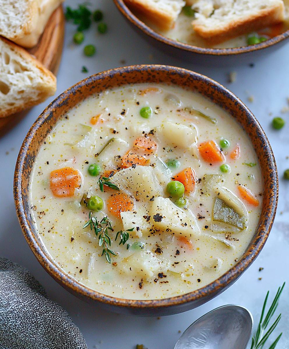 Soupe crémeuse aux légumes