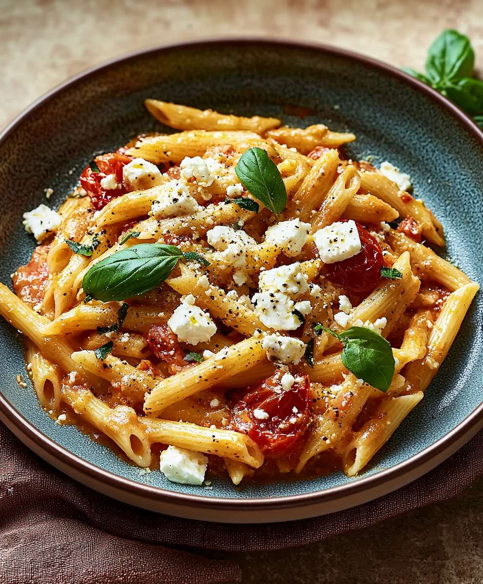 Pâtes feta tomates