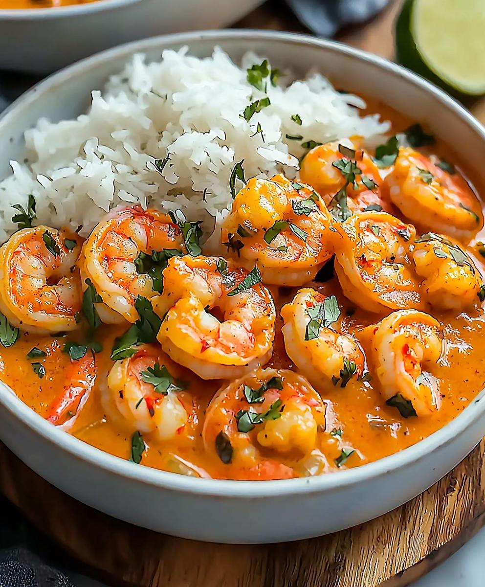 Curry de crevettes