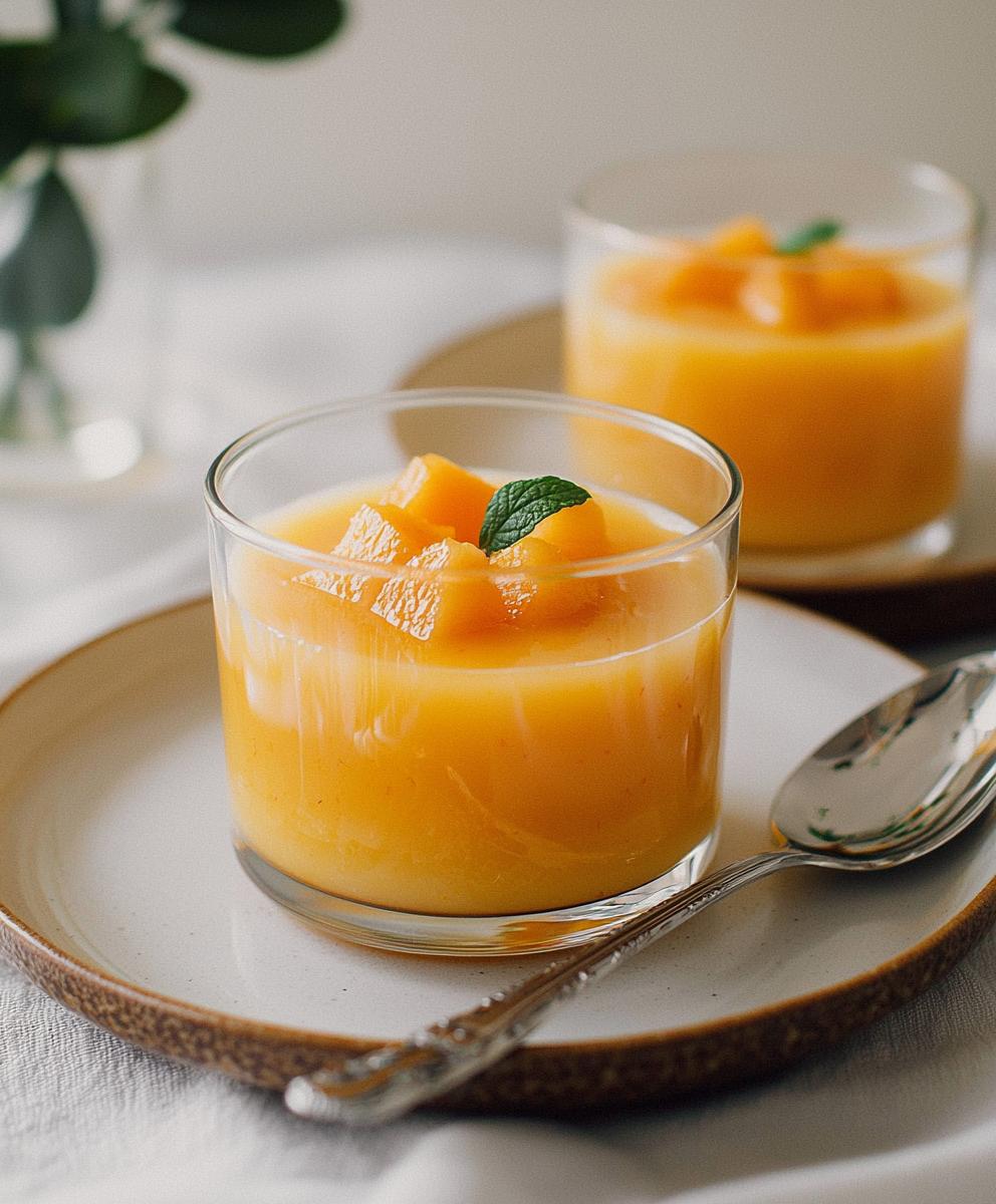 Pouding mangue noix de coco