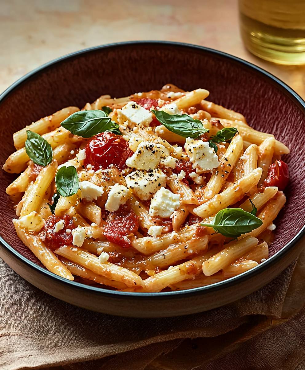 Pâtes feta tomates