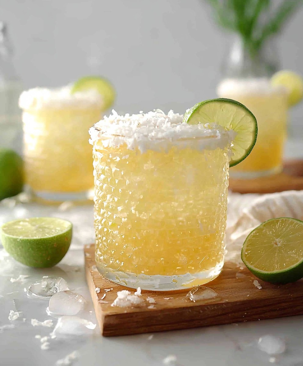 Mocktail à l'eau de coco