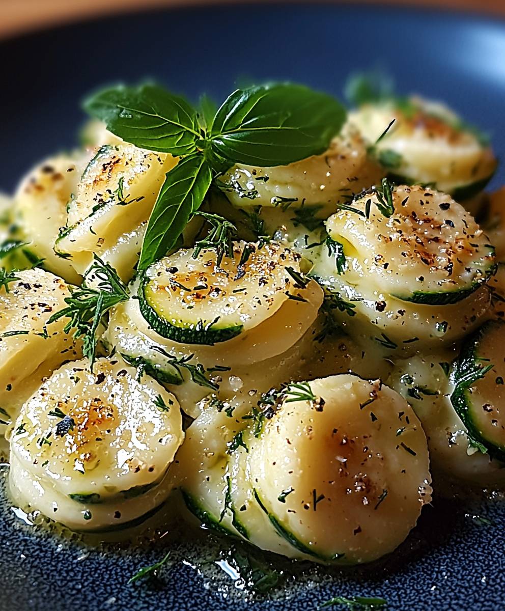 Torsades crème courgette