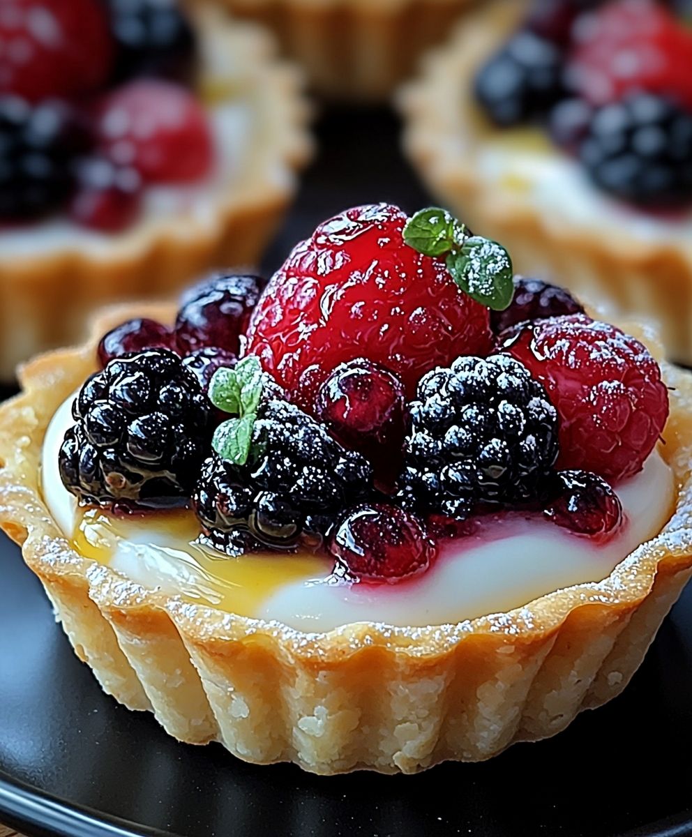Tartelettes déjeuner yaourt fruits