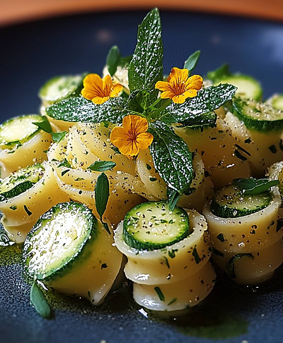 Torsades crème courgette
