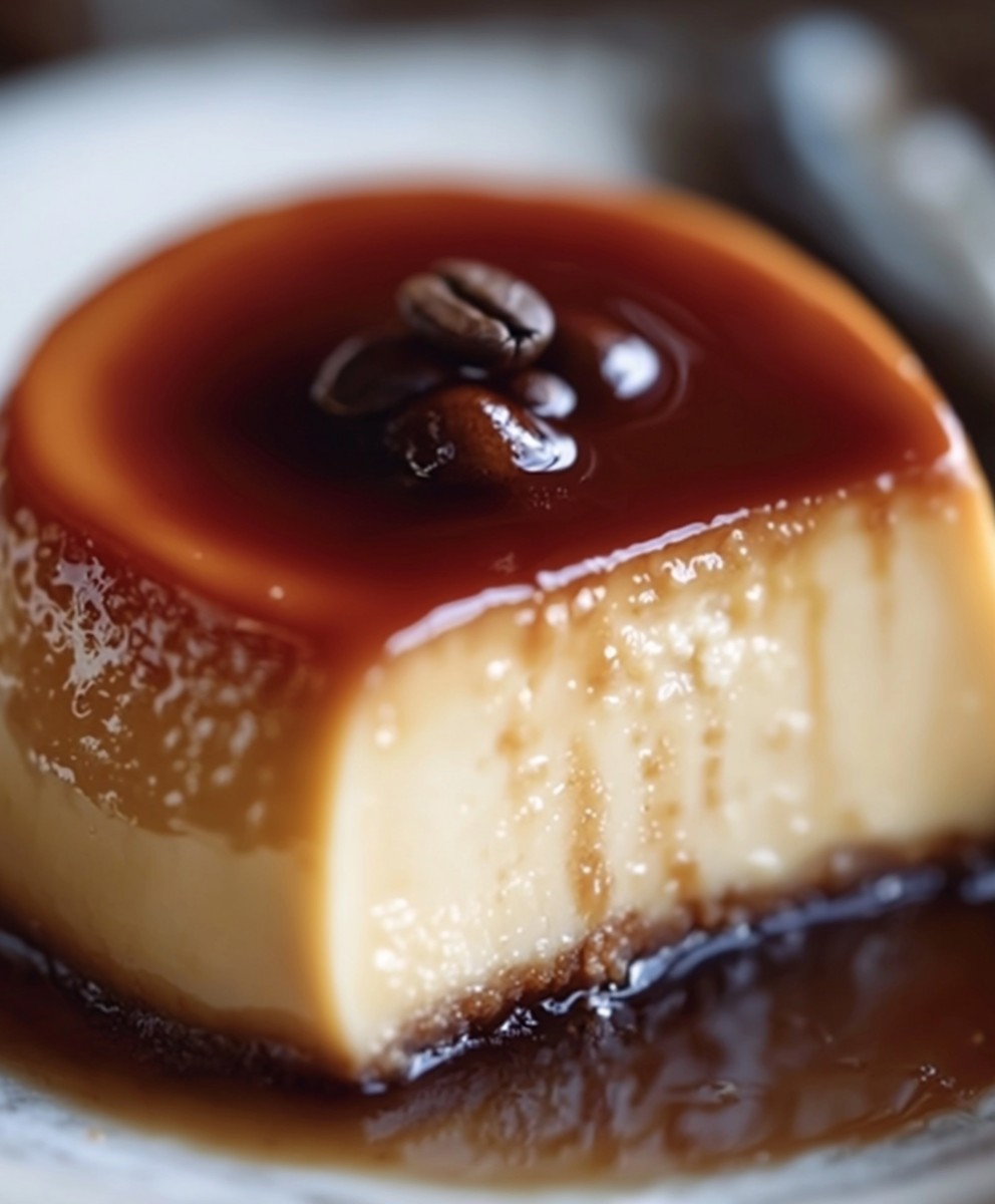 Flan au café facile