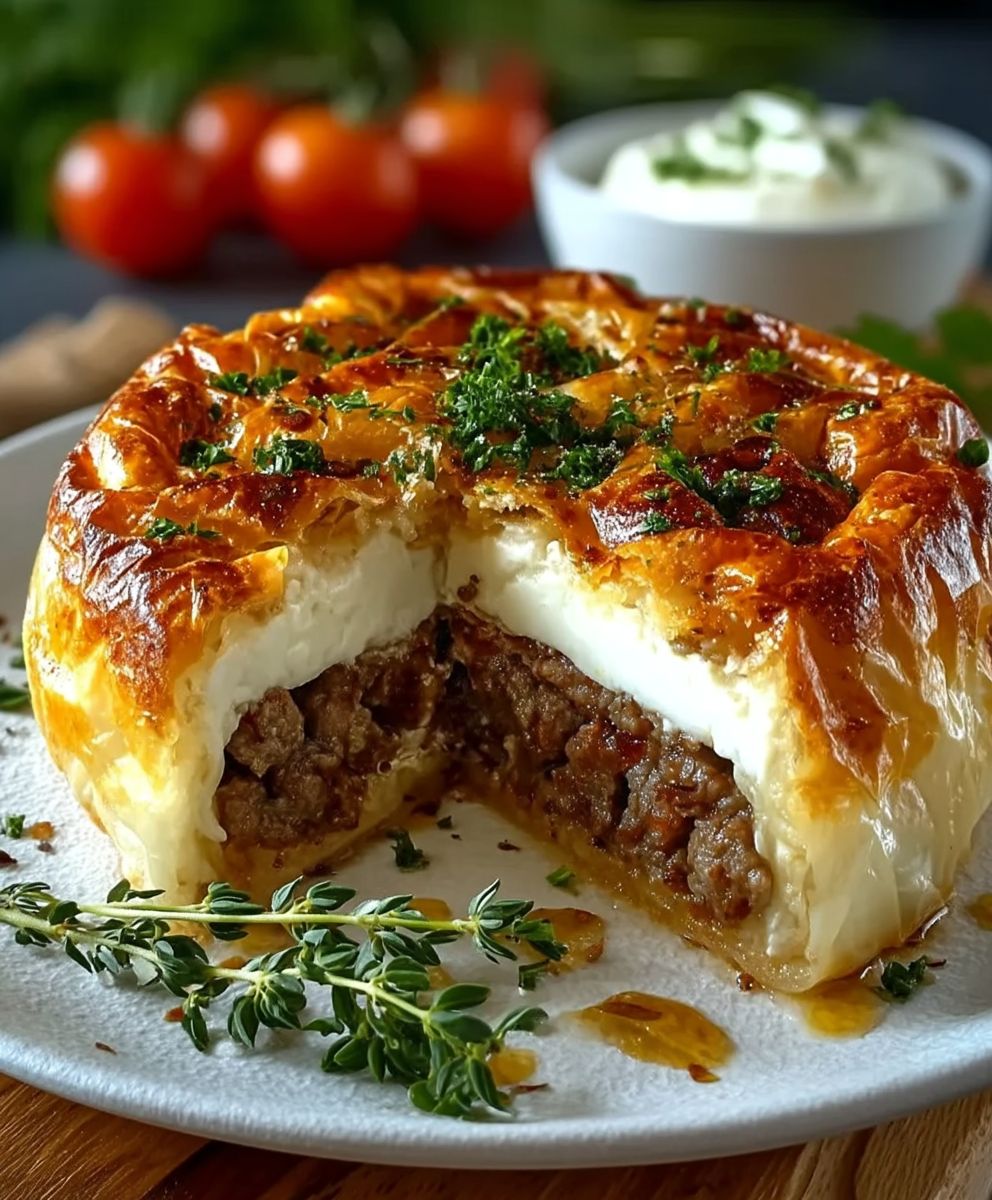Cake Camembert Boeuf Hache