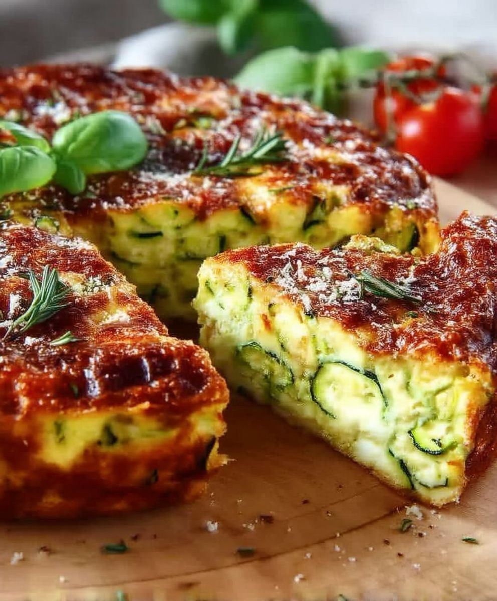 Gateau sale courgettes parmesan