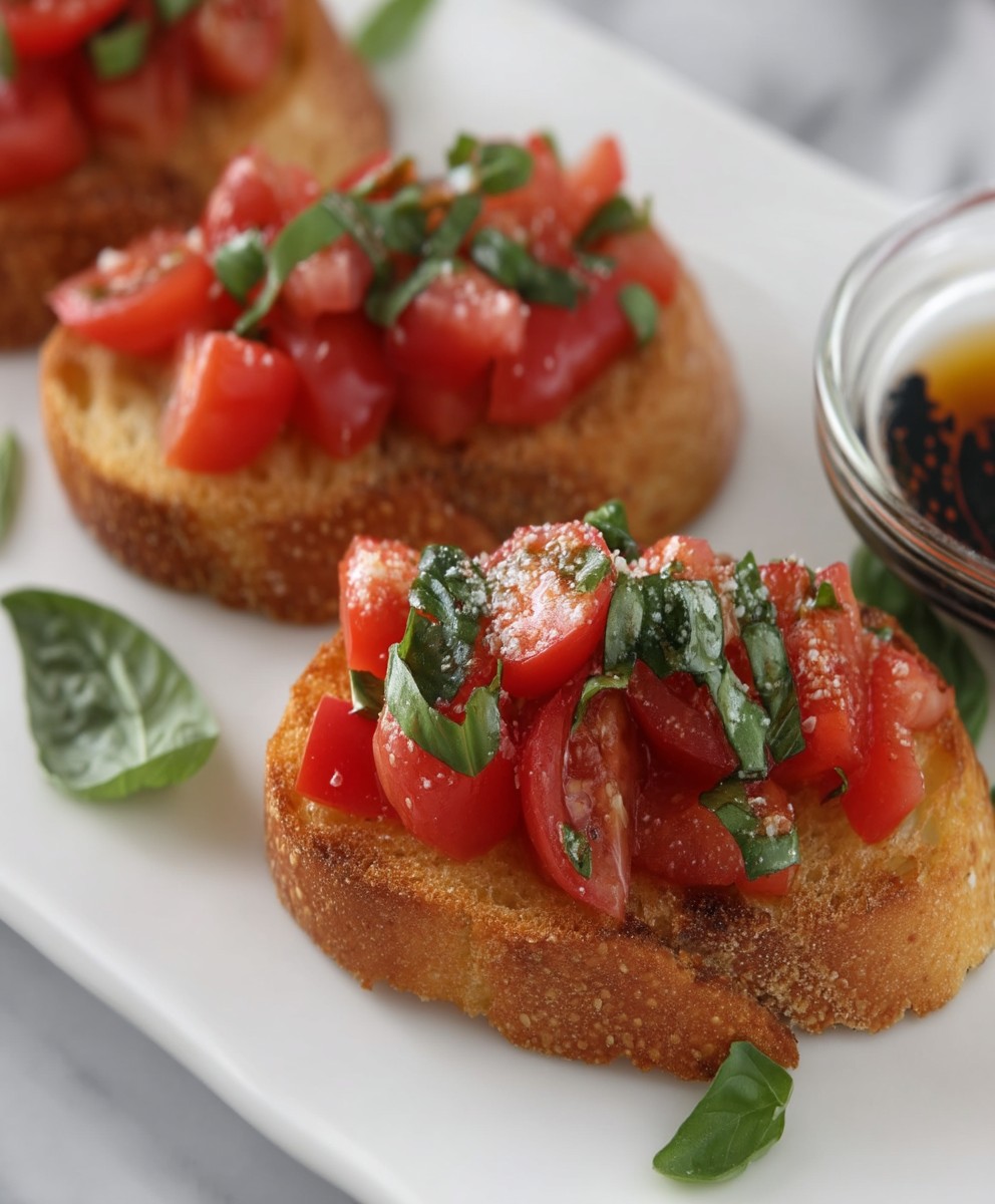 Bruschetta tomate basilic