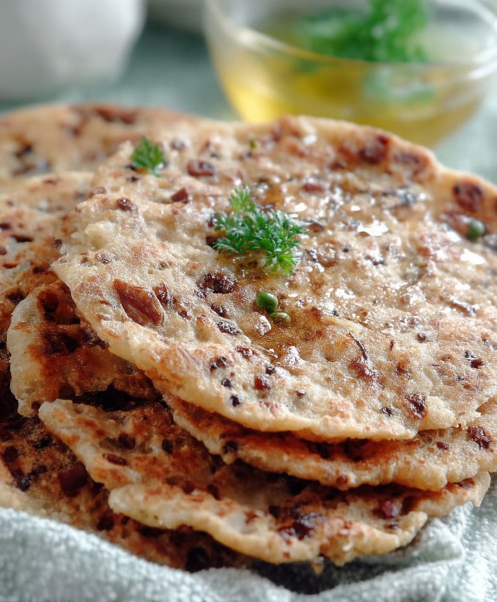 Galettes semoule oignon et épices