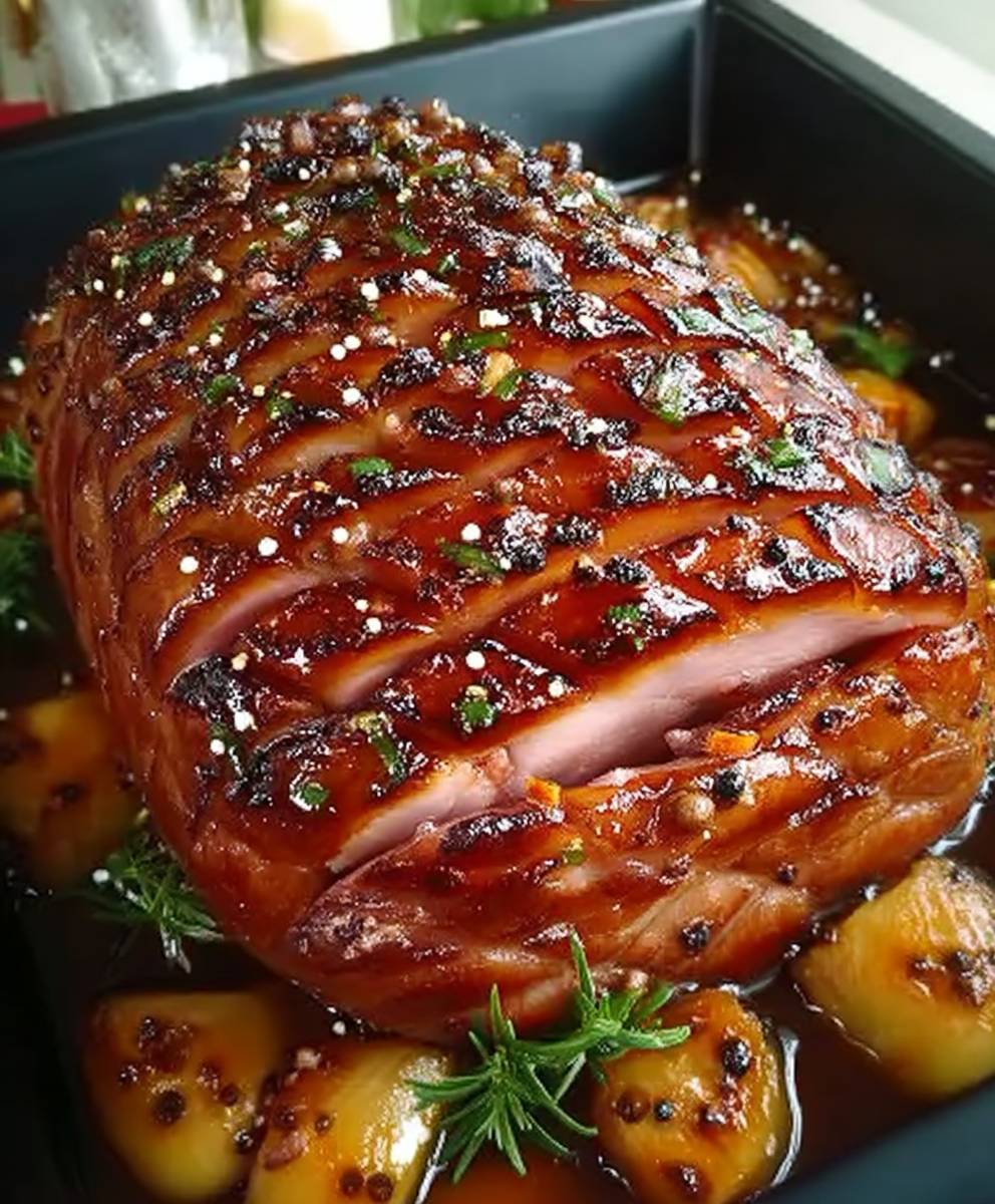 Jambon de Noël miel épices