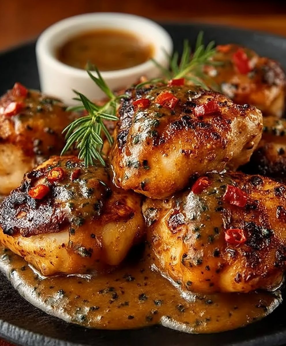 Poulet sauce au poivre