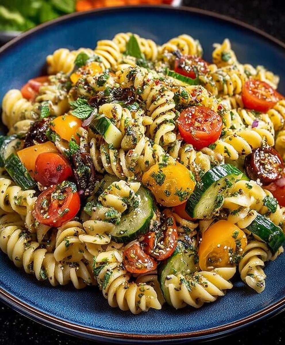Salade de pâtes végétalienne
