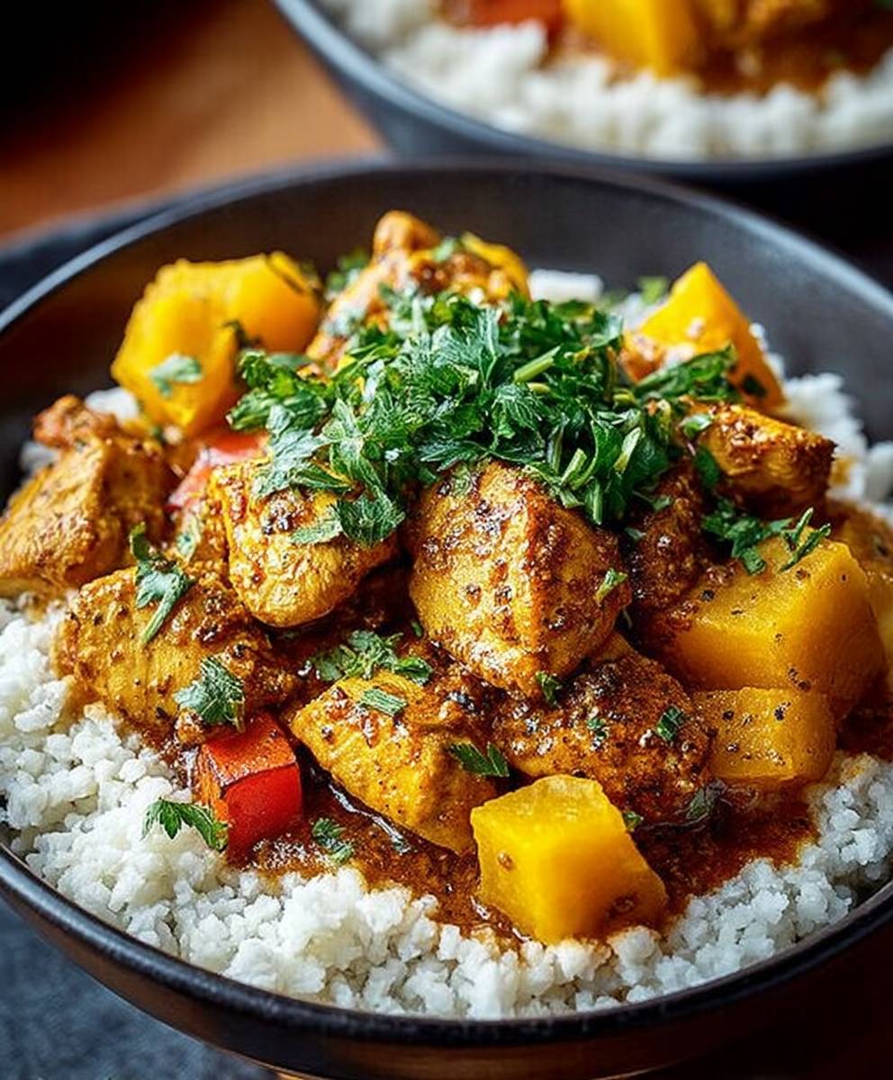 Poulet marocain citrouille mijoteuse