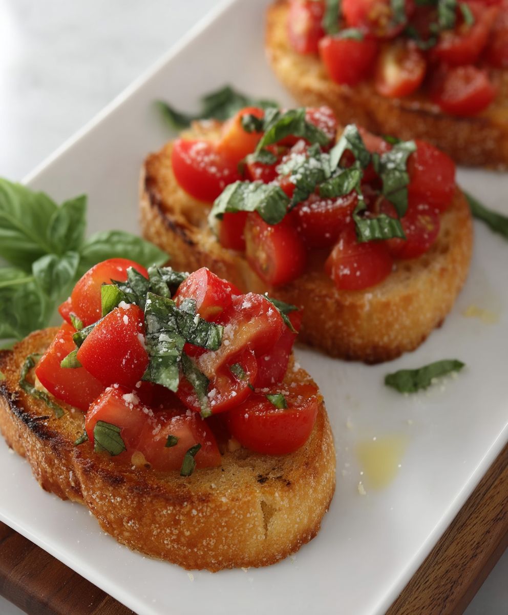 Bruschetta tomate basilic