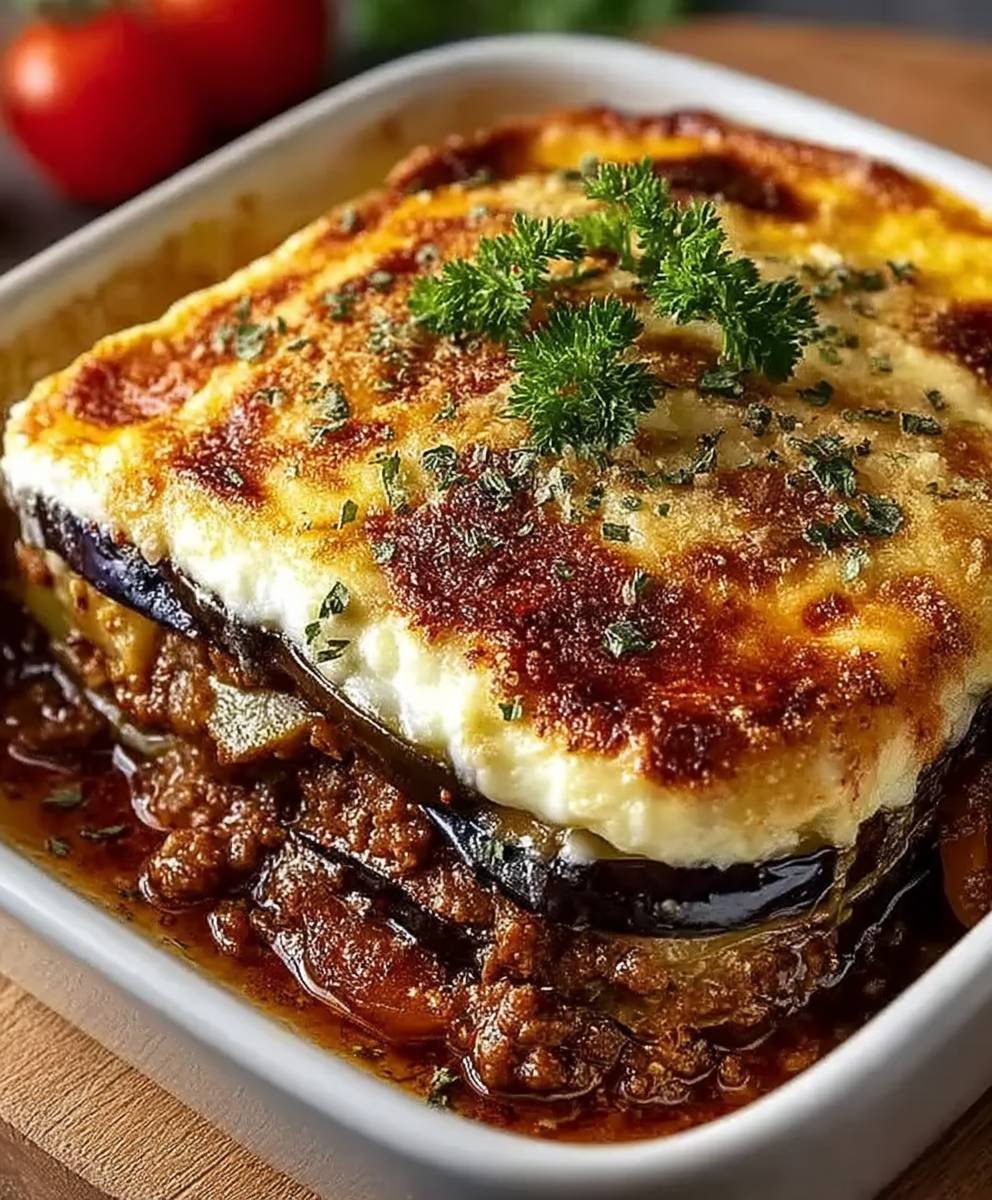 Moussaka grecque traditionnelle
