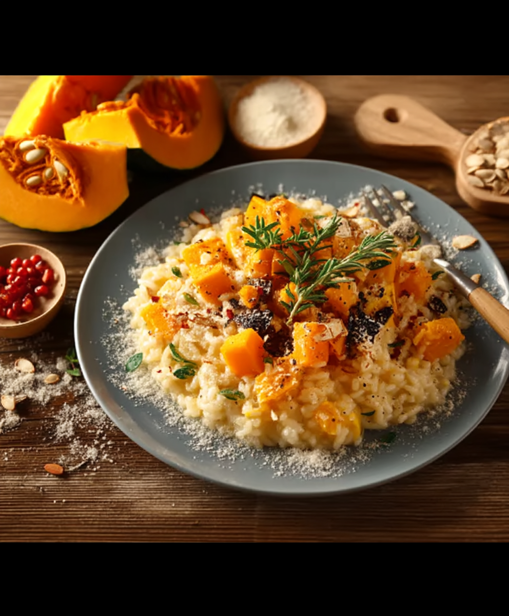 Risotto potiron orange sain facile