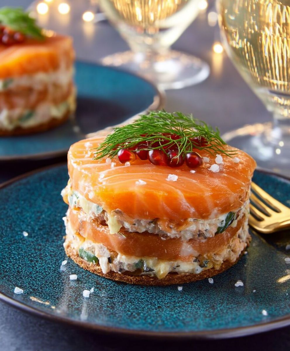 Mille feuille saumon