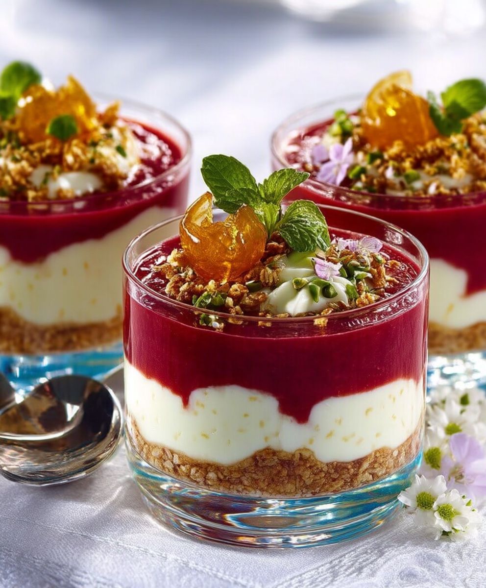 Verrines croquantes dessert facile