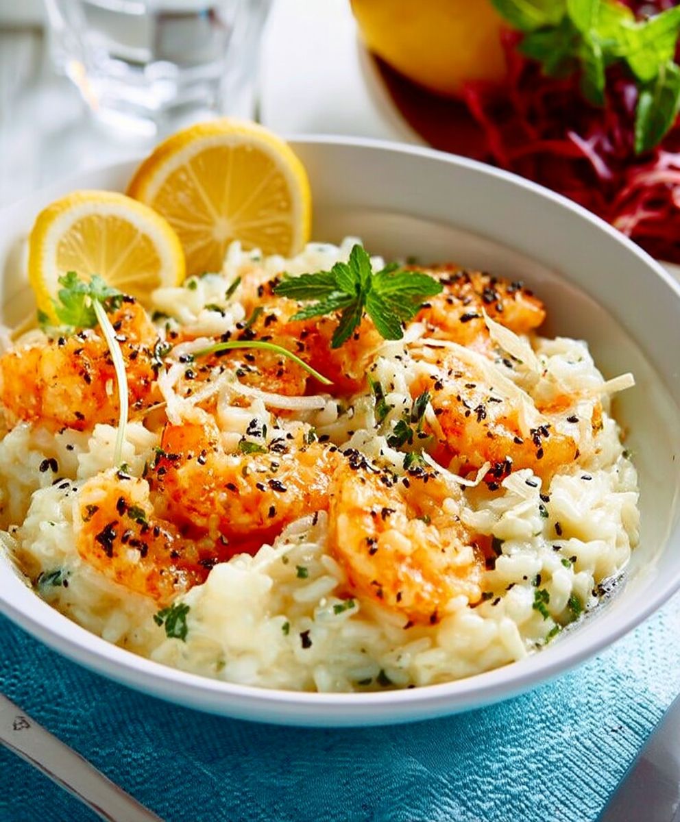Risotto crevettes facile