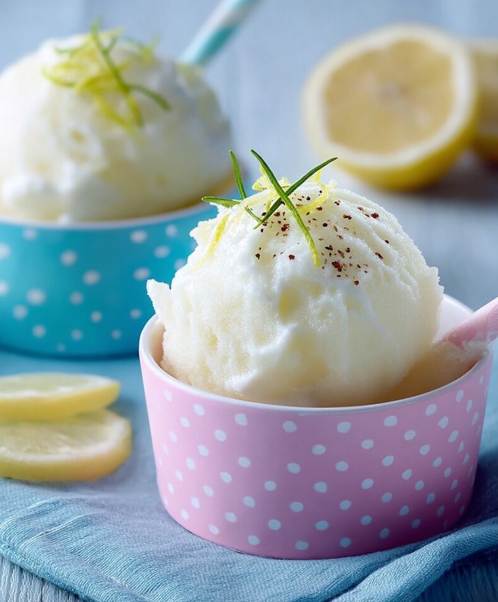 Sorbet citron maison