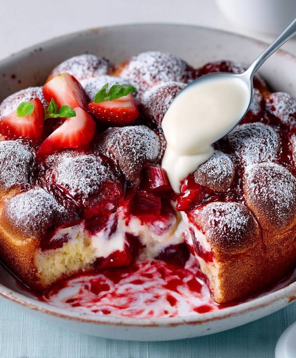 Fraise rhubarbe facile