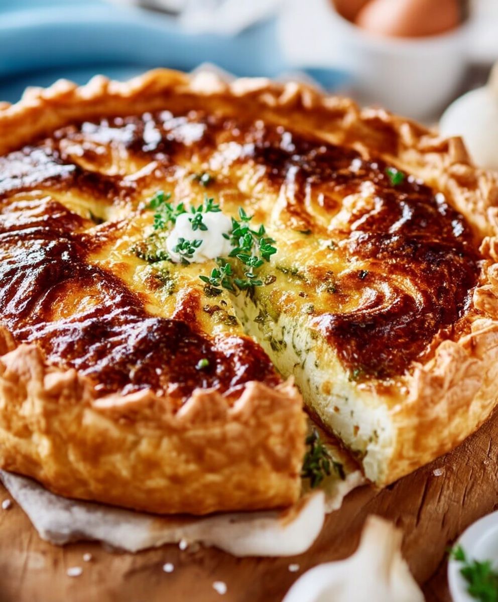 Tourte au chèvre facile