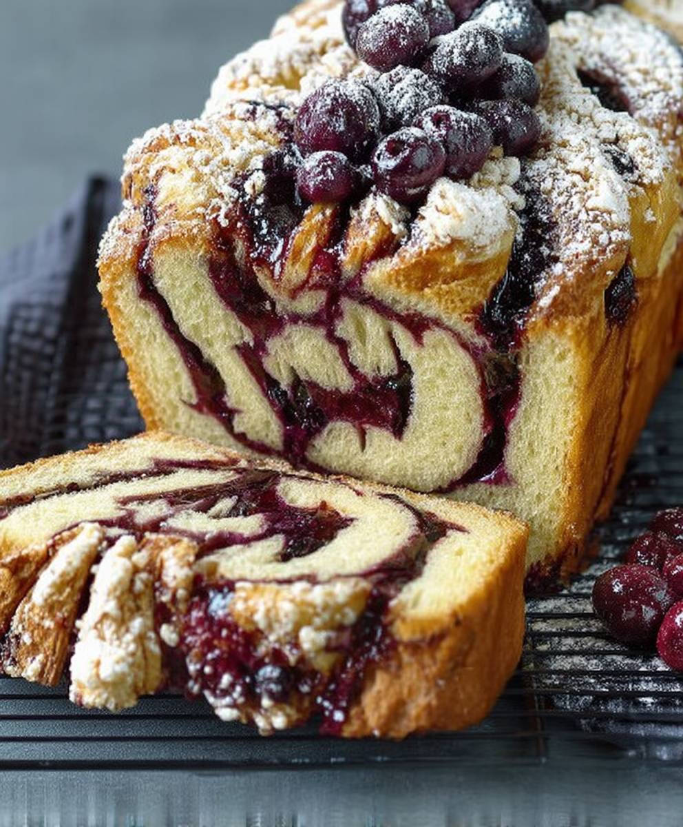 Cake brioché cassis