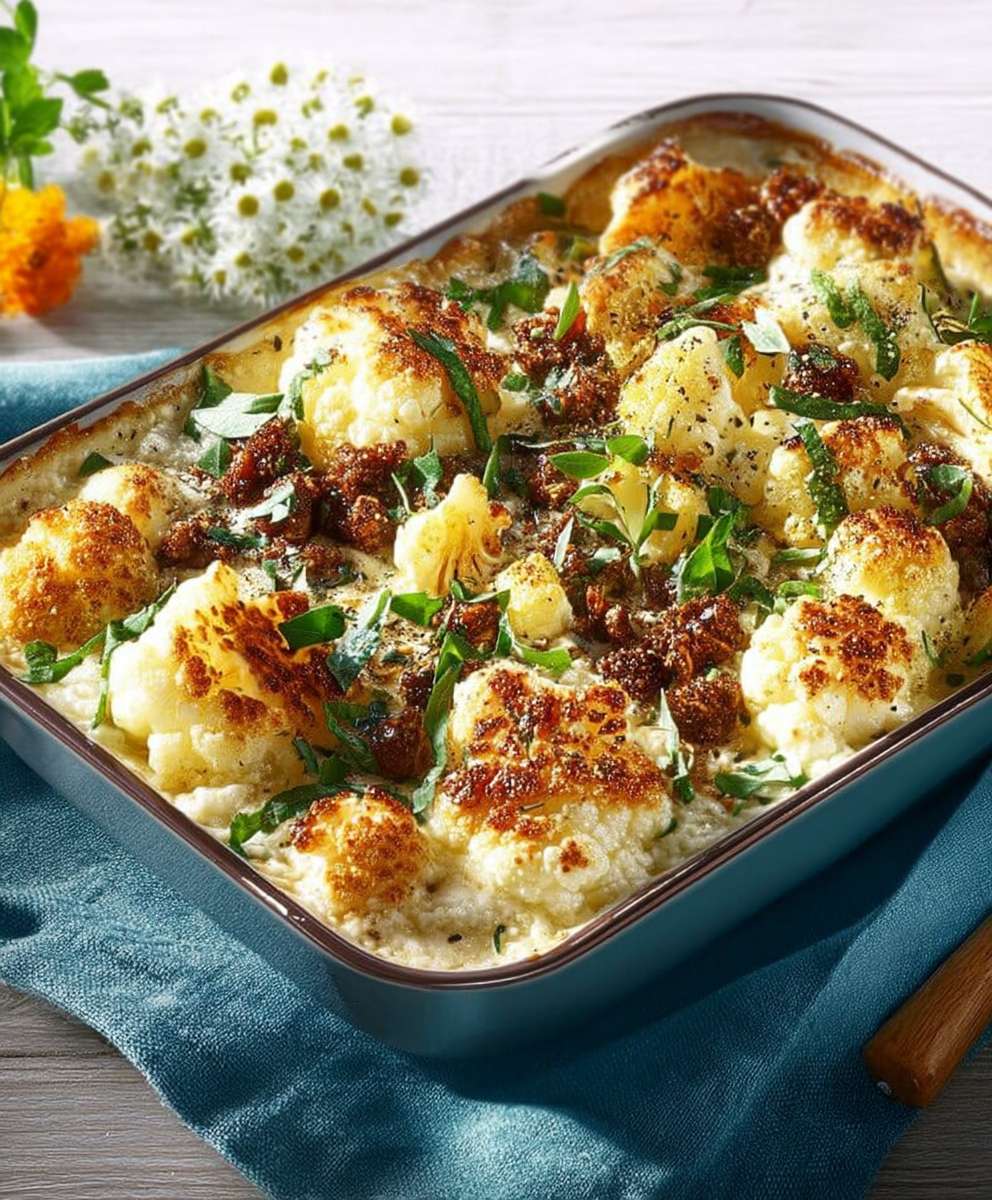 Gratin chou fleur facile