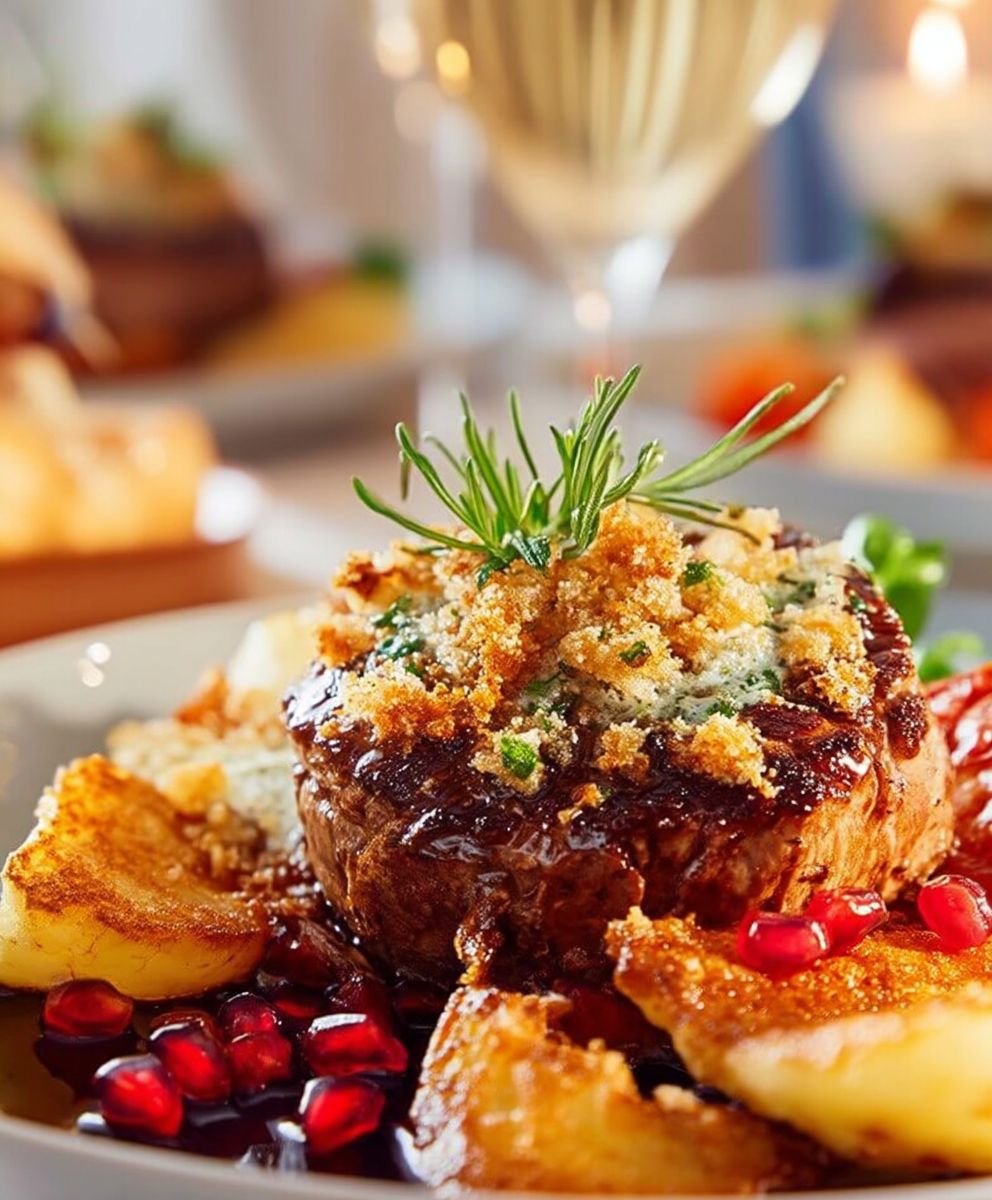 Tournedos en crumble