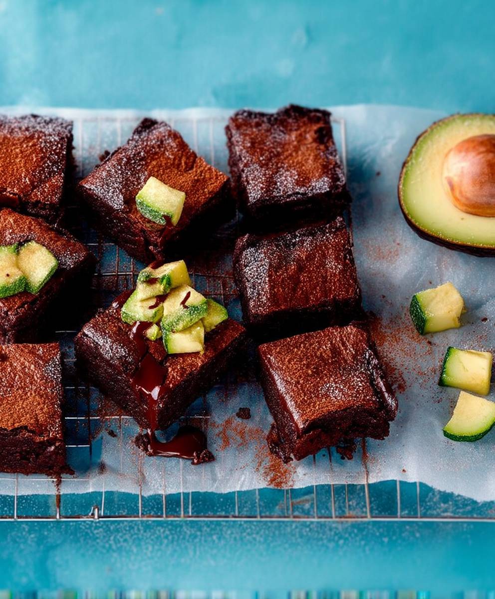 Brownie avocat courgette facile