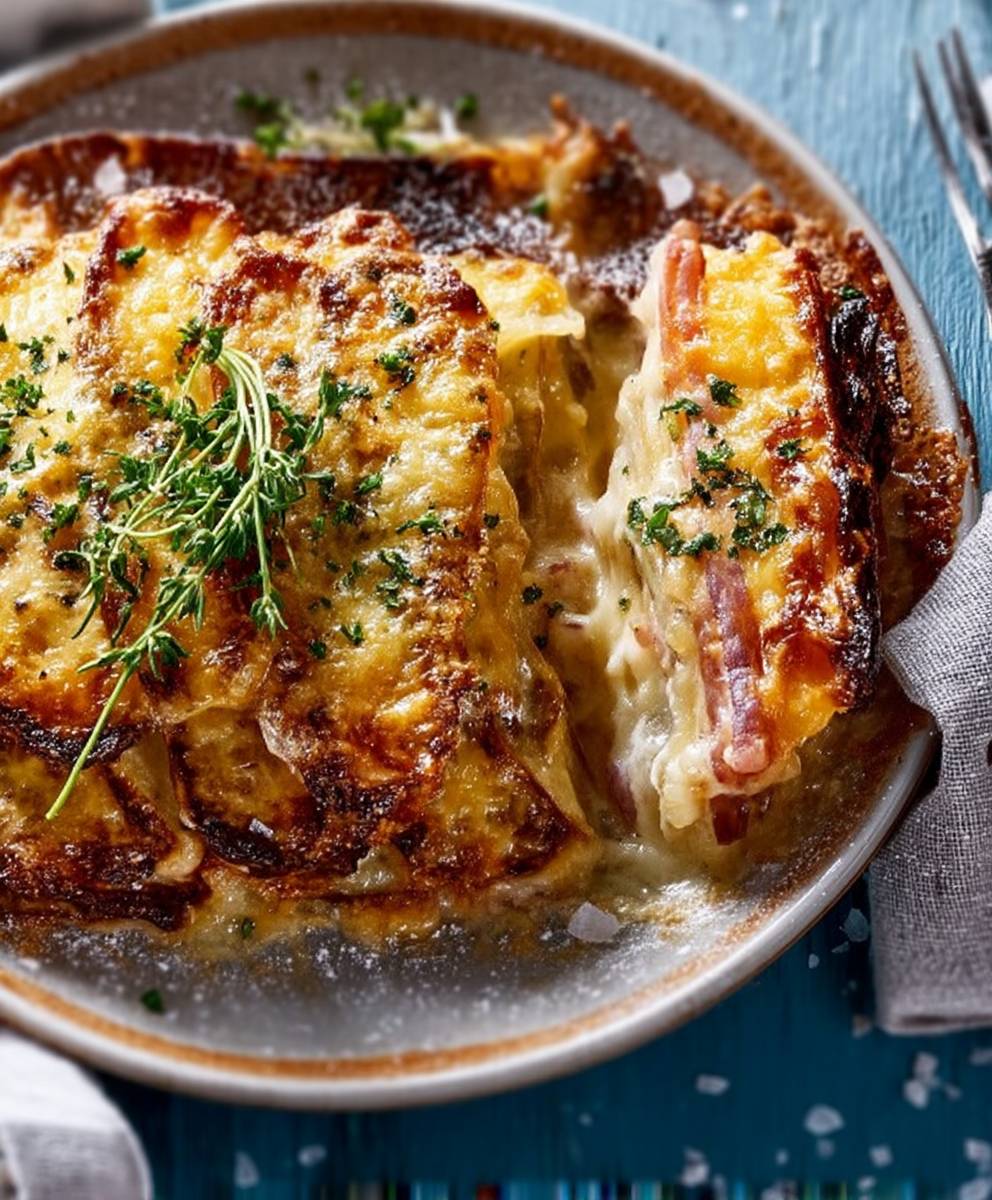 Ficelle picarde gratinée