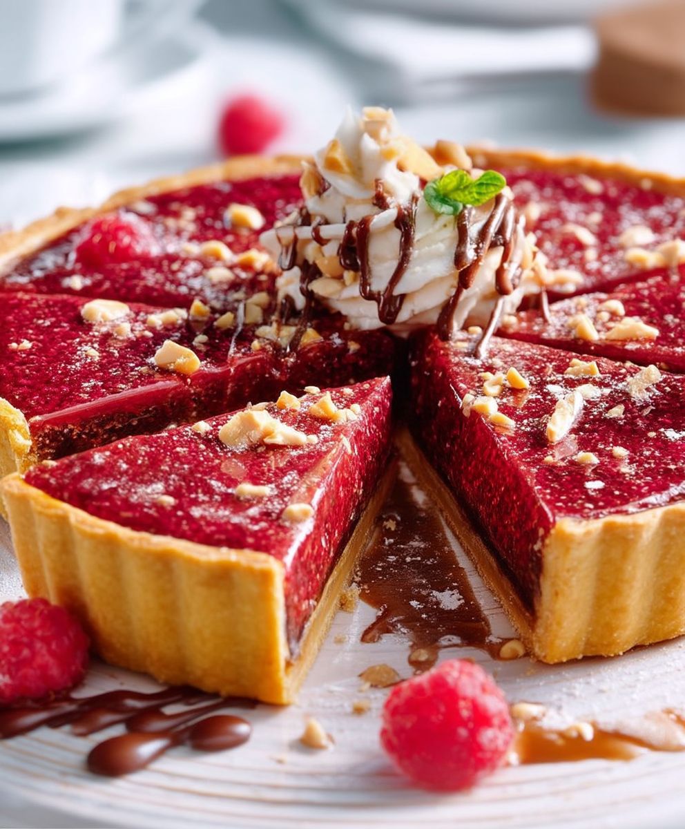 Tarte aux pralines lyonnaises
