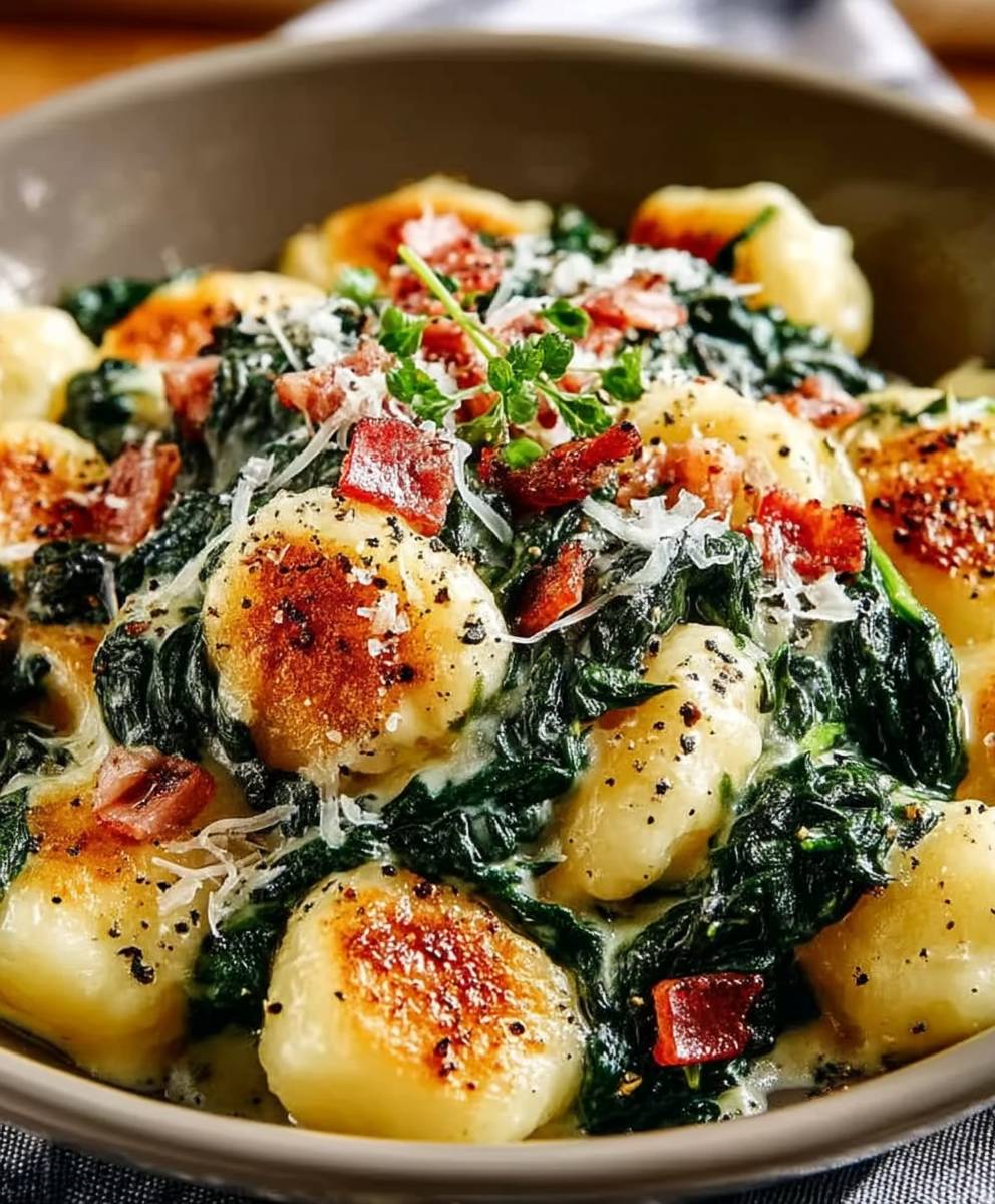 Gnocchis aux épinards italiens