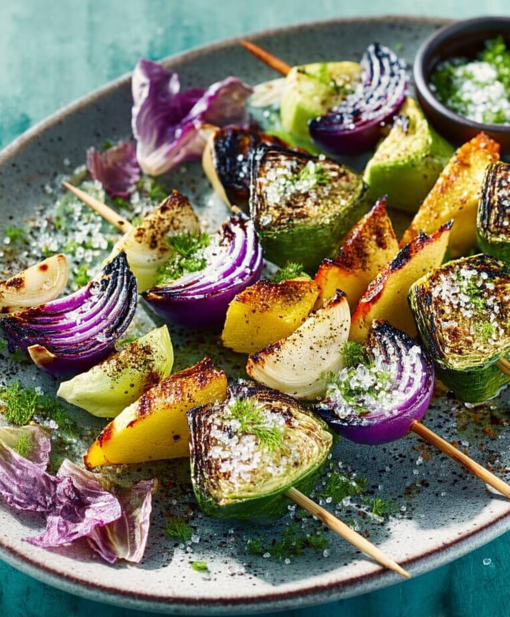 Brochettes de légumes faciles