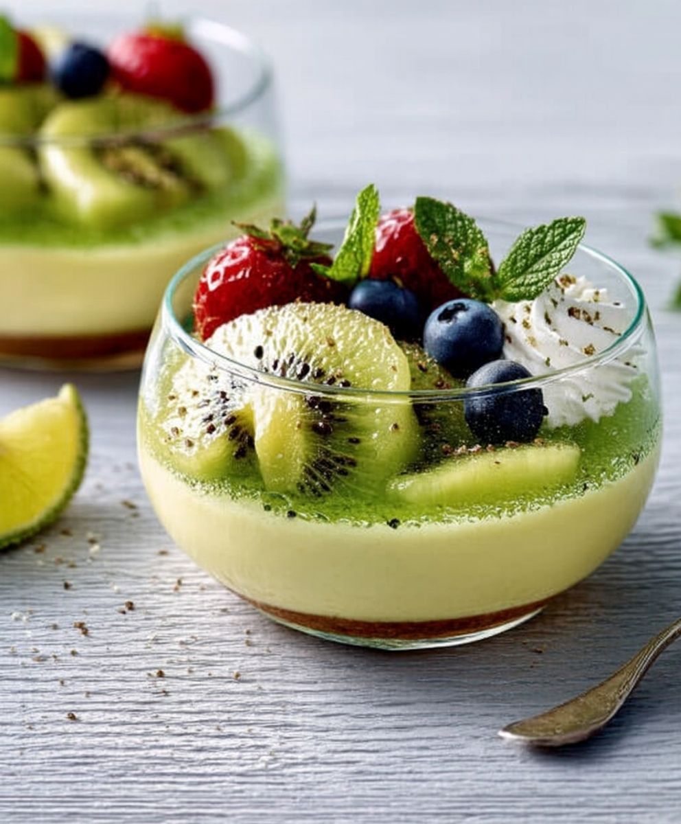 Mousse aux kiwis