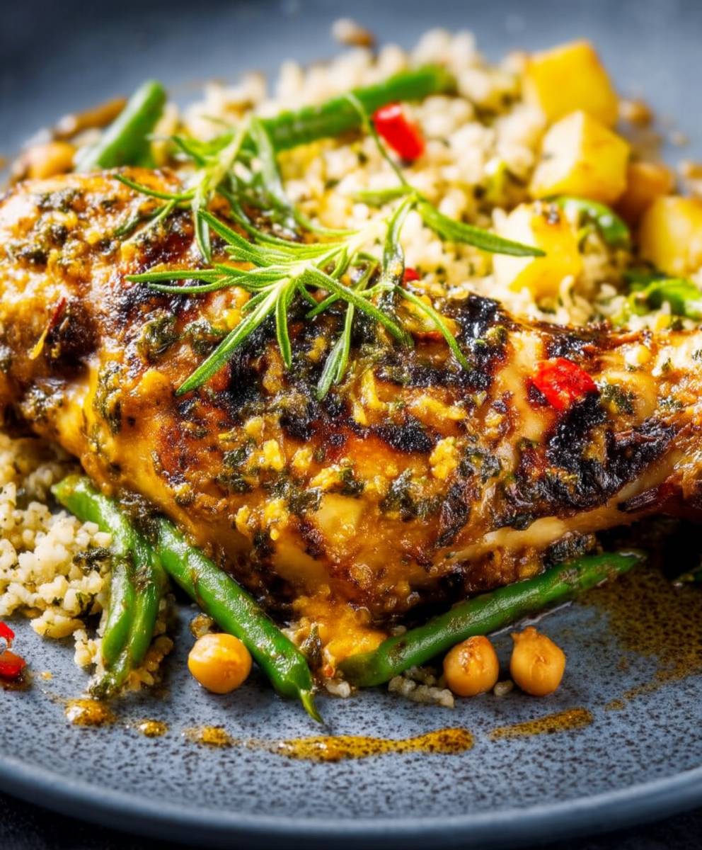 Cuisse de dinde marinée