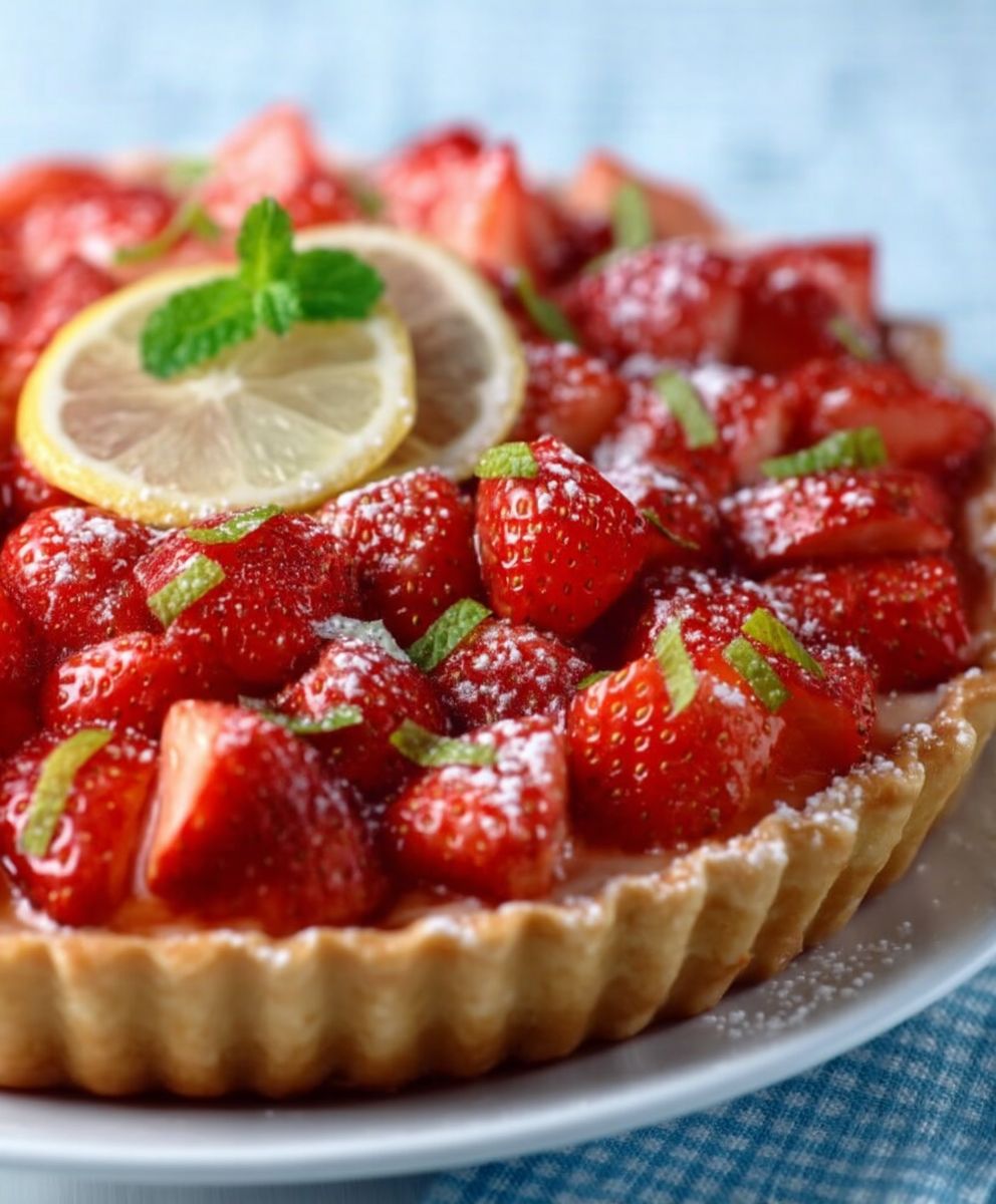 Tarte crème citronnée