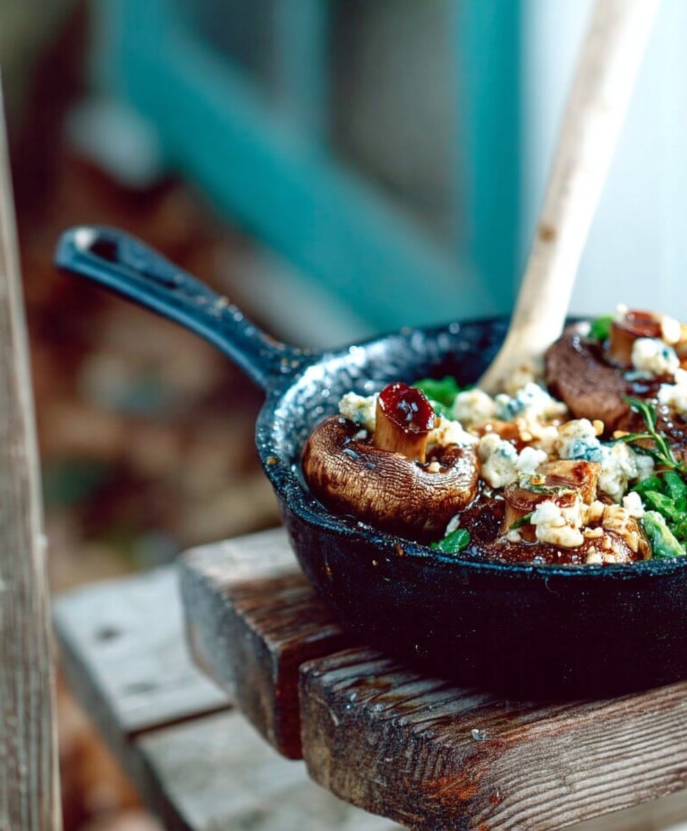 Champignons au gorgonzola